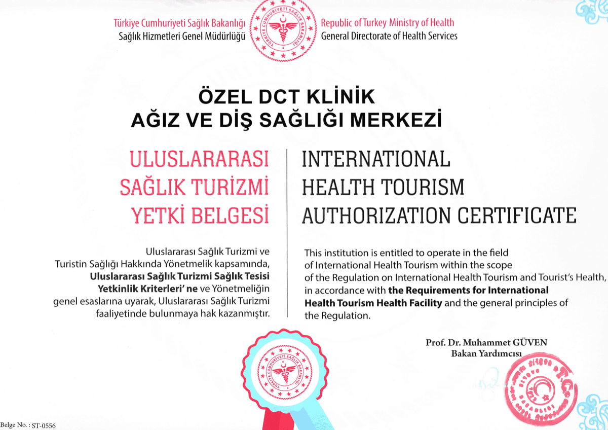 Health Turkey Certificate